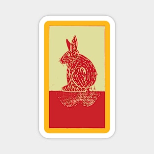 Rabbit in the Sun Magnet