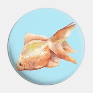 Watercolor Goldfish Pin