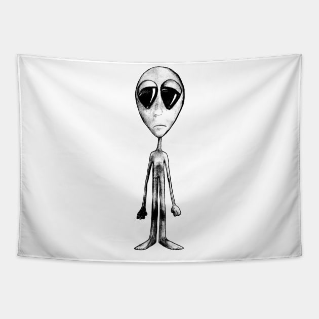 UFO Tapestry by HanDraw