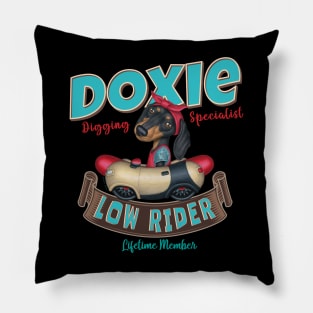 Piper Dachshund Low Rider Pillow