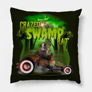 Ratfink Crazed Swamp Rat Pillow