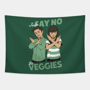 Just Say No to Veggies Tapestry