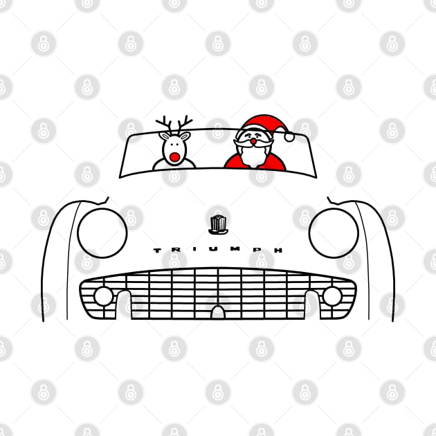 Triumph TR3 classic British sports car Christmas special edition by soitwouldseem