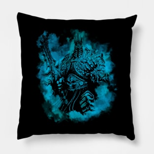 Blue power 2 Pillow