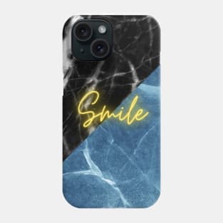 Smile-diagonal marble designs Phone Case