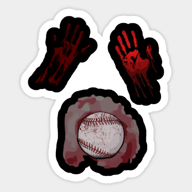 Halloween Zombie Baseball Player Baseball Zombie Ball Gift Halloween Zombie Baseball Player Baseb Sticker Teepublic