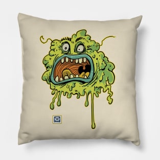 "Bogey Clinger the Nose Ghost" Pillow