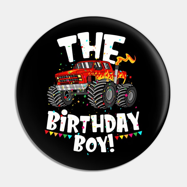 Monster Truck The Birthday Boy For Him Your Son Pin by MaciGalloway3