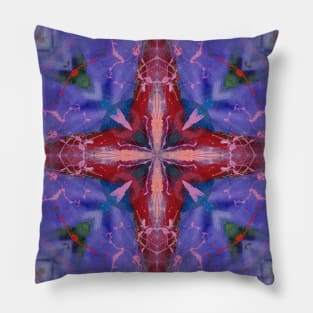 Crossed Purpleses Pillow