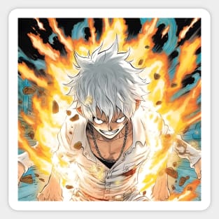 Luffy Gear 5  Sticker for Sale by animervd1