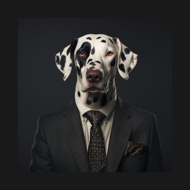 Dalmatian Dog in Suit by Merchgard