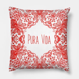 PURA VIDA RED Pillow