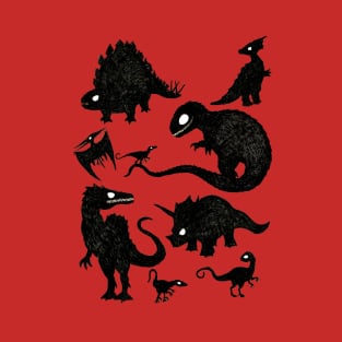 Silhoutted Dinosaurs T-Shirt