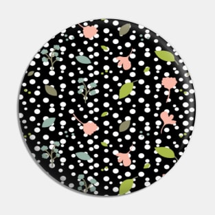 Pink/Green and Polka Dot Pattern Pin