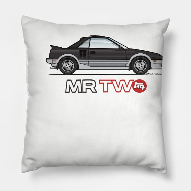 MRTwo-Black and Silver Pillow by JRCustoms44