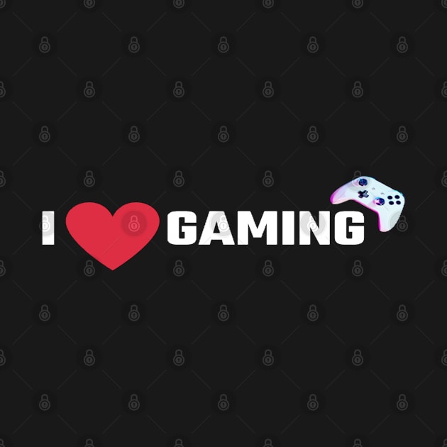 I Love Gaming/I Heart Gaming by The Print Palace