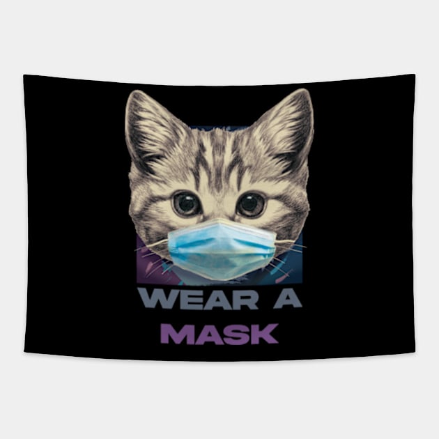 Wear a Mask Tapestry by Frajtgorski