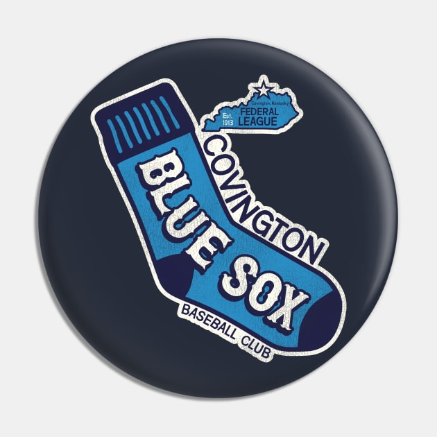 Defunct Covington Blue Sox Baseball Team Pin by Defunctland