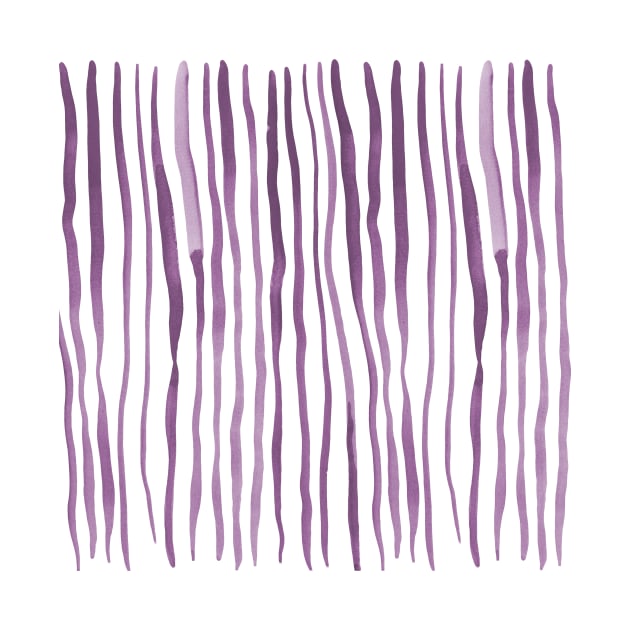 Vertical watercolor lines - ultra violet by wackapacka