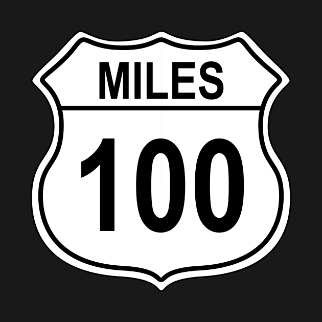 100 Mile US Highway Sign by IORS