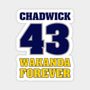 Best Player Chadwick 43 Wakanda Forever Magnet