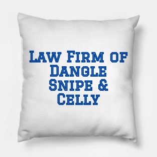 Funny Hockey Dangle, Snipe and Celly blue Pillow