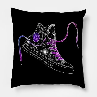 Sagittarius high tops - Space laces Pillow