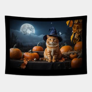 Pretty marmalade  witch cat Tapestry