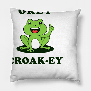 Okey Croak-ey Pillow