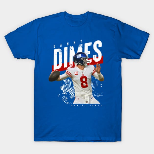 New York Giants Daniel Jones Blue Throwback Limited Jersey