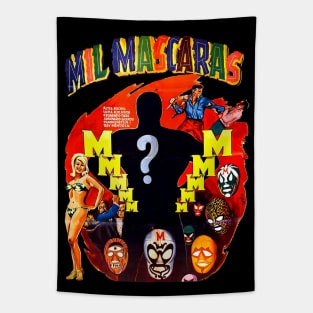 Mil Mascaras Movie Poster Tapestry