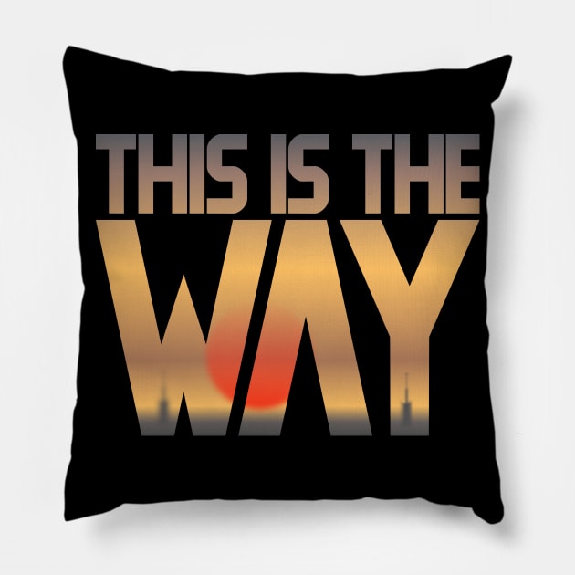 This is the Way Pillow by KRS