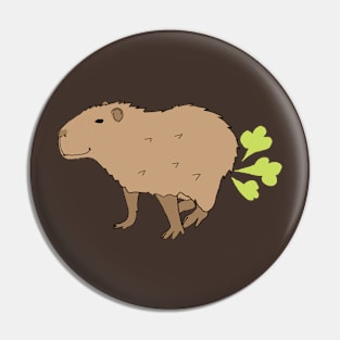 funny farting capybara Pin