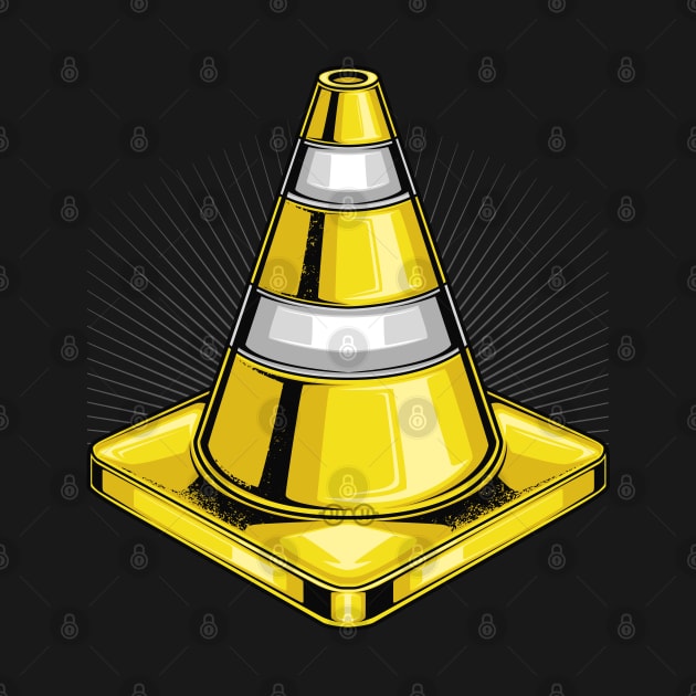 Yellow Traffic Cone by Jiooji Project