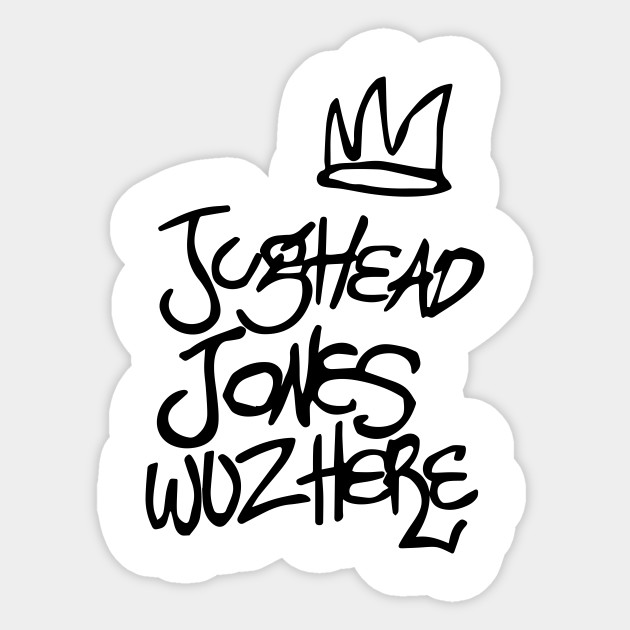 Jughead Wuz Here Riverdale Sticker Teepublic