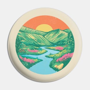 Sunrise Mountains Pin