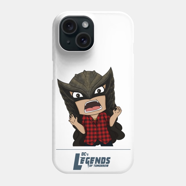 Zari Tomaz Wearing Hawkgirl Mask Phone Case by RotemChan