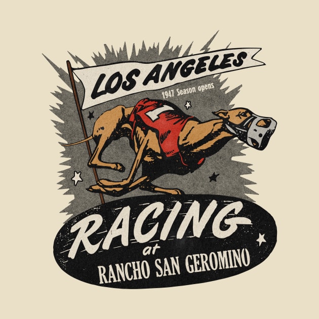 Vintage California Dog Race by Kujo Vintage