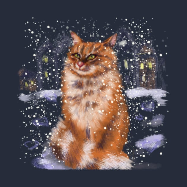 winter cat by Ganna_Panna