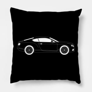 Continental GT White Outline Pillow