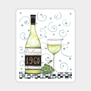 White Wine Magnet