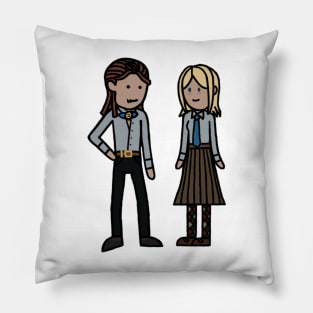 Truth & Inference Cartoon 5 Pillow