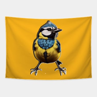 curious bird icon Tapestry