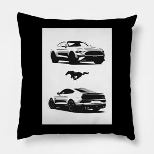 Ford Mustang (pop art) Pillow