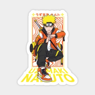 Anime Streetwear Orange Shinobi Magnet