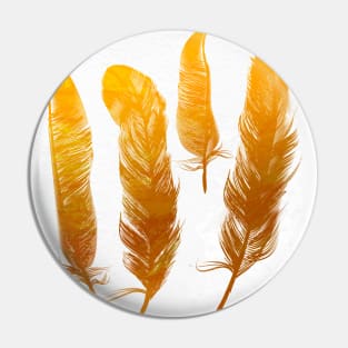 Gold feathers Pin