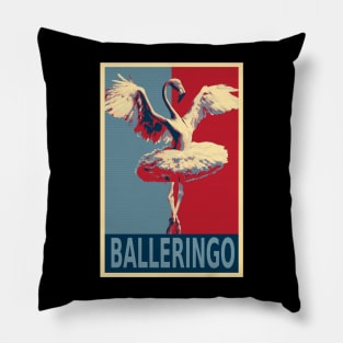 Balleringo Funny Flamingo Ballerina HOPE Pillow