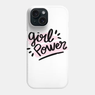 Girl Power Quote Saying Sticker Phone Case