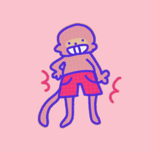 Pink Shorts Monkey by Kenners