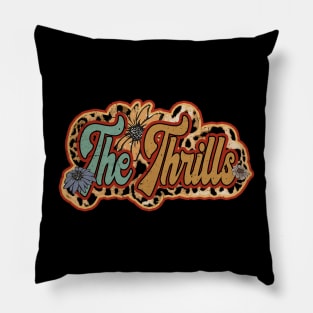 Thrills Proud Name Personalized Retro Flowers Beautiful Pillow